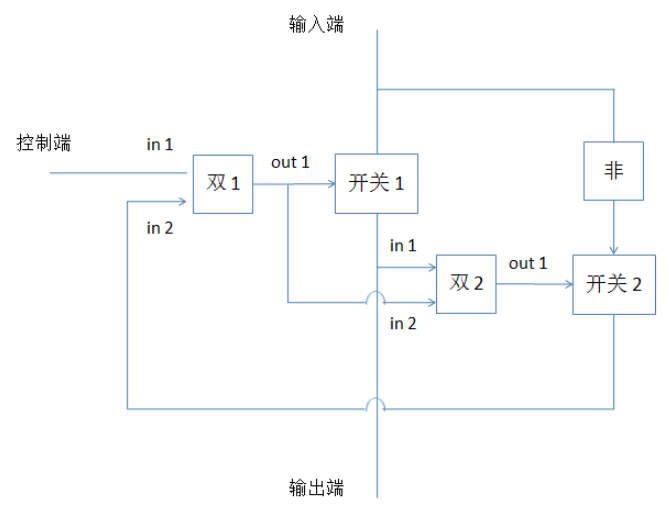 三極管電路表示延時開關