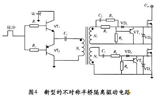 MOSFET 不對稱半橋隔離驅動電路