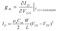 MOS管 小信號模型