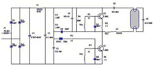 電子鎮流器電路圖
