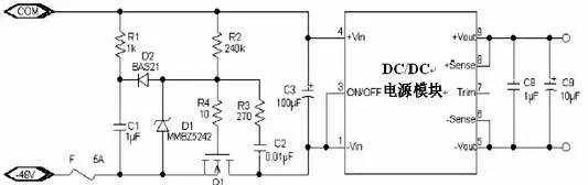 MOS管控製 電源緩啟動